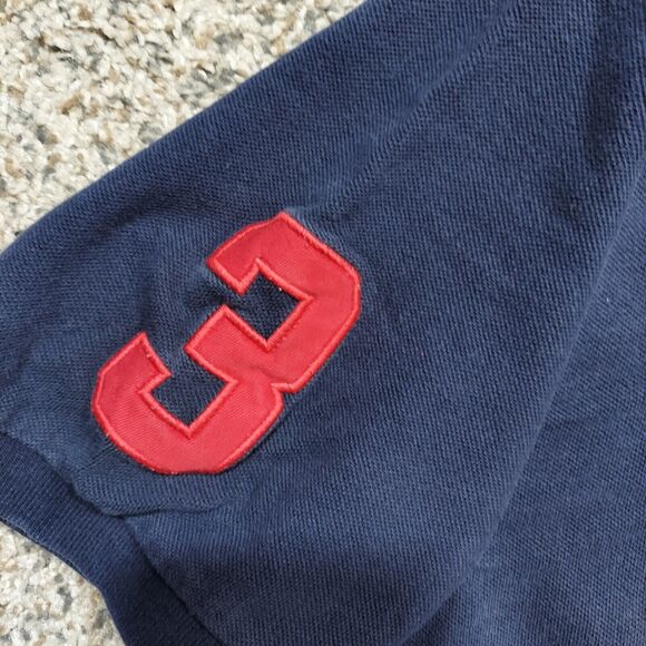 Polo Ralph Lauren Men's XXL Blue Label 3 Red Polo Players Pony Horses - Picture 4 of 7